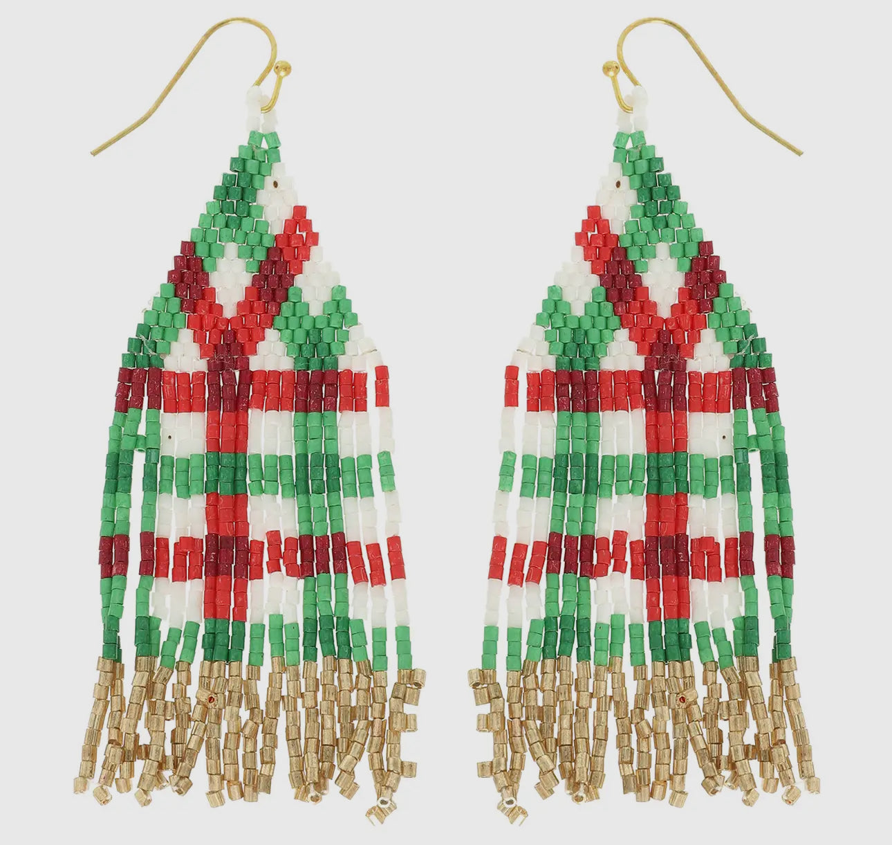 Christmas Fringe Earrings