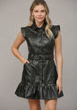 Veronica Faux Leather Dress