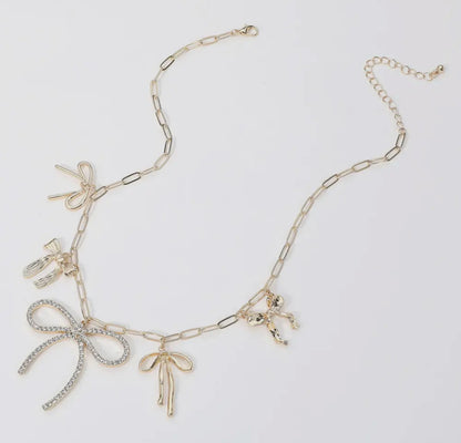 Bow Charm Necklace