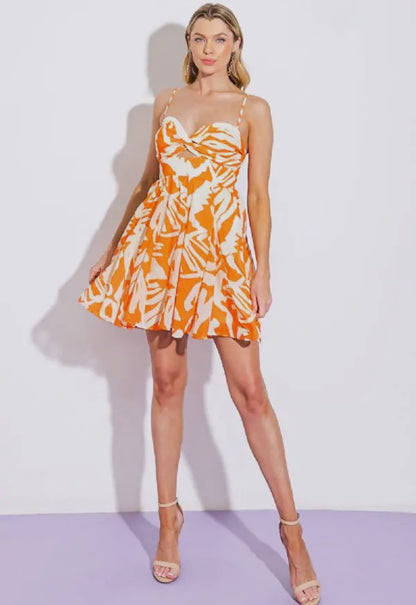 Vanessa A Printed Woven Mini Dress