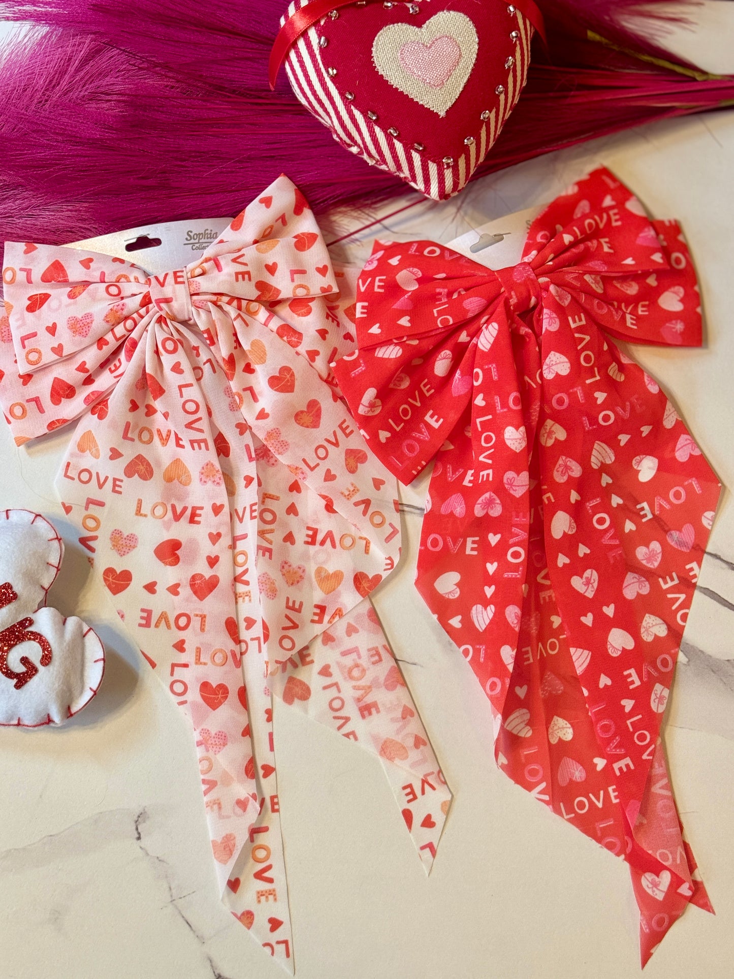 Valentine Day Hair Bow