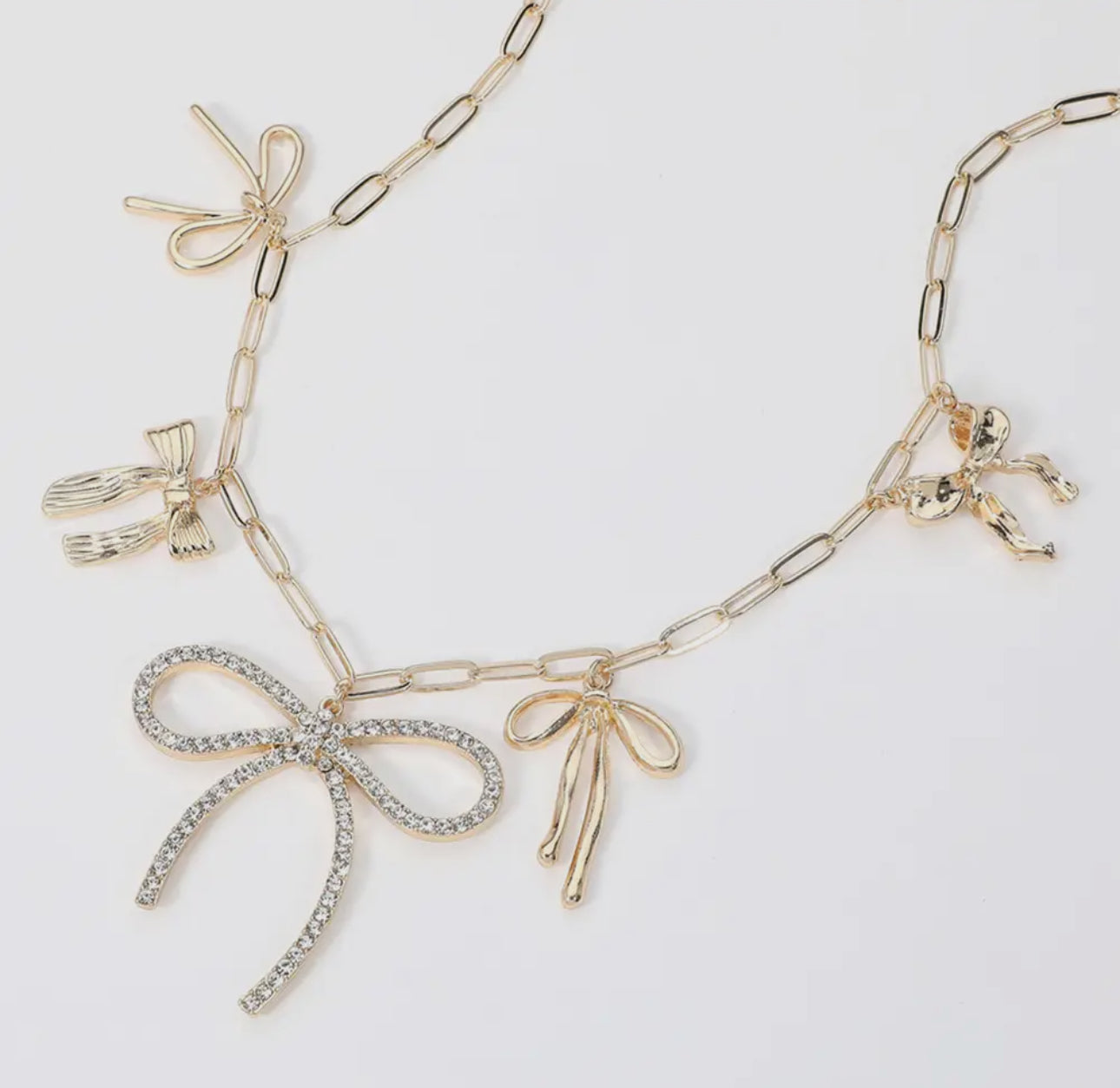 Bow Charm Necklace