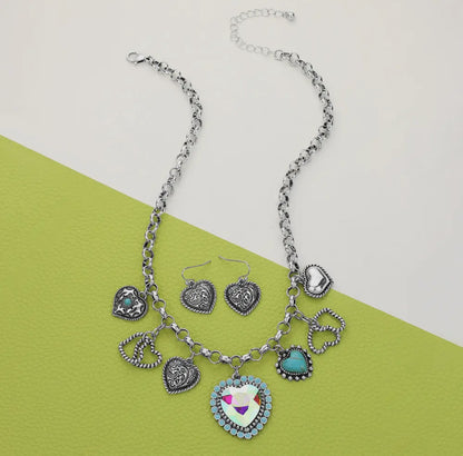 Western Heart Charm Necklace