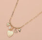 Heart Pearl Charm Necklace