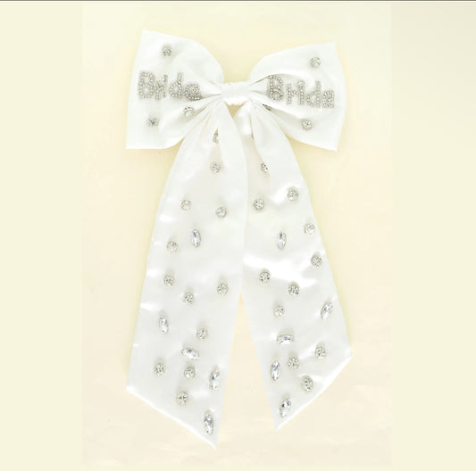 Bride Rhinestone Hair Bow