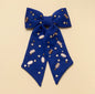 Football Pearl Embellished Hair Bow