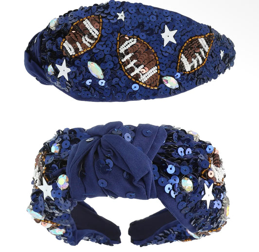 Football Sparkle Headband