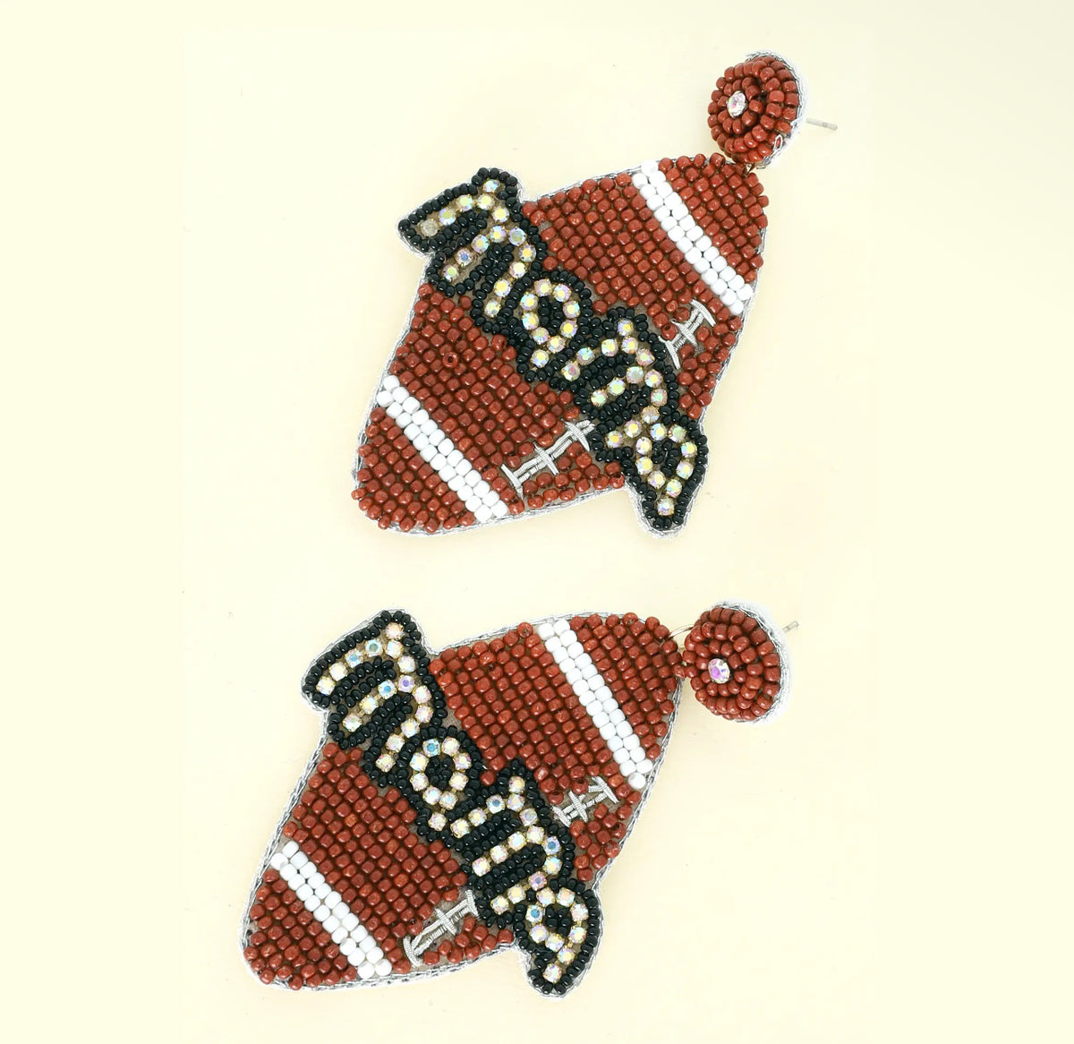 Mama Football Earrings