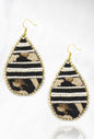 Leopard Rhinestone Earrings