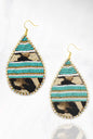 Leopard Rhinestone Earrings